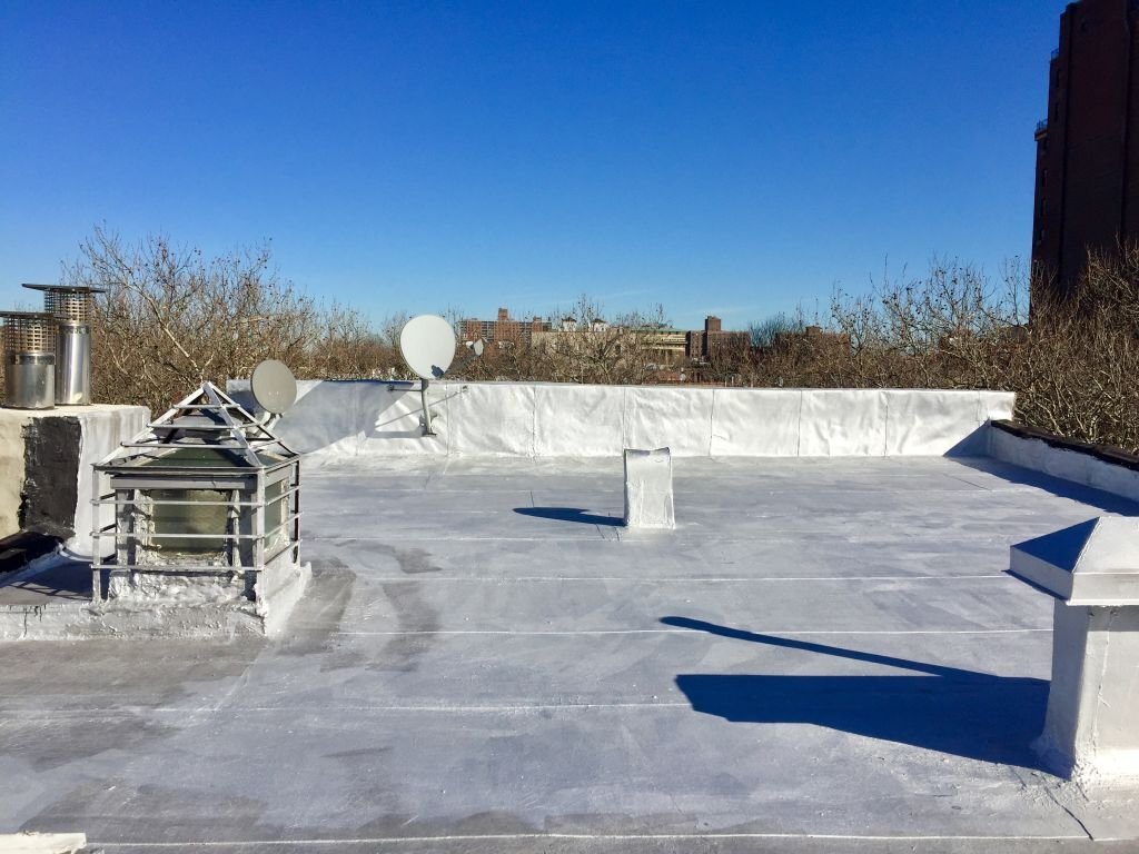 Completed flat roof repair NJ by Surf & Turf Roofing
