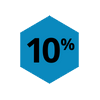 10% Icon.