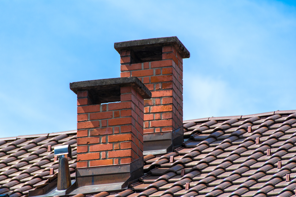 repaired chimney's on roof.