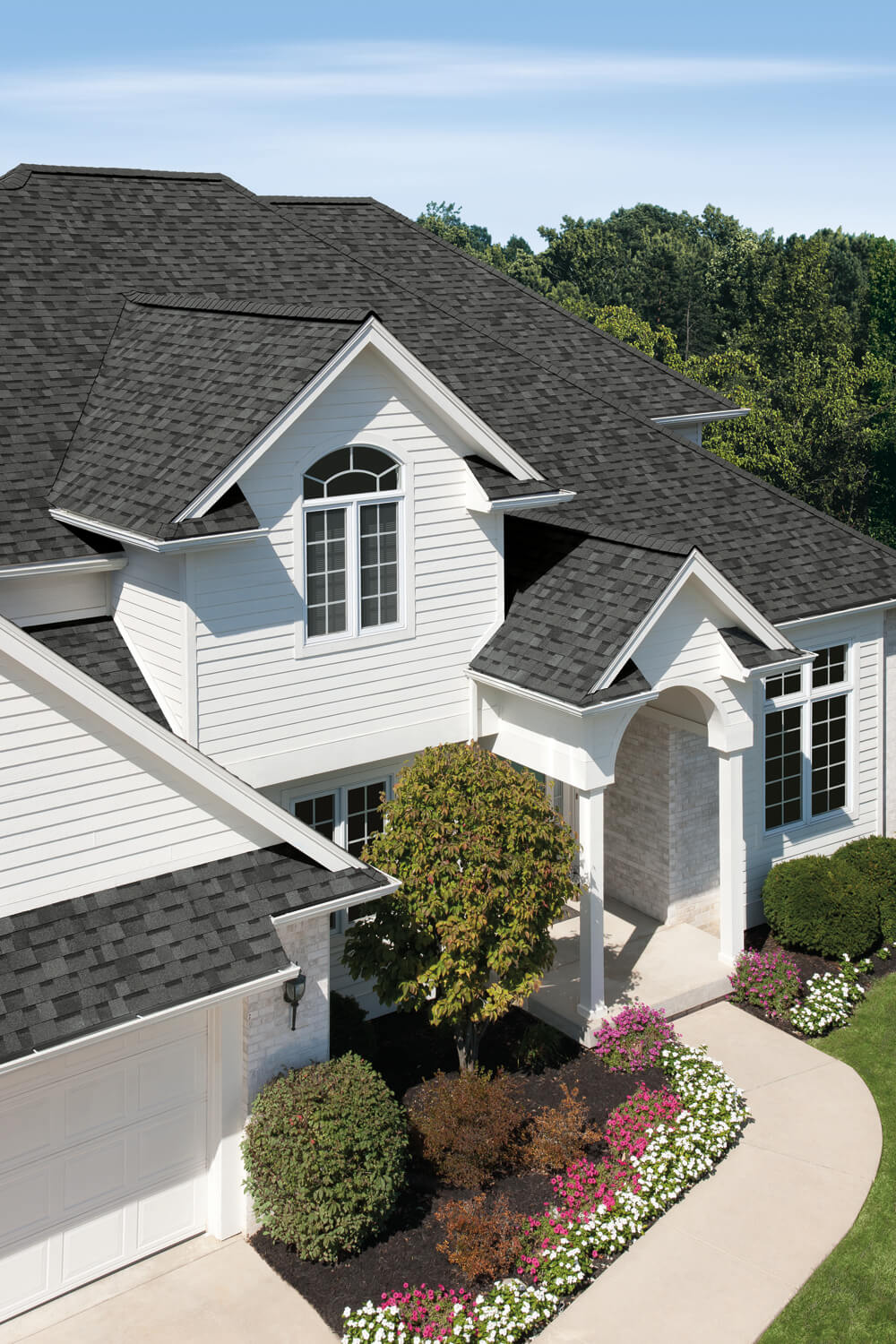 a roof featuring certainteed roofing shingles